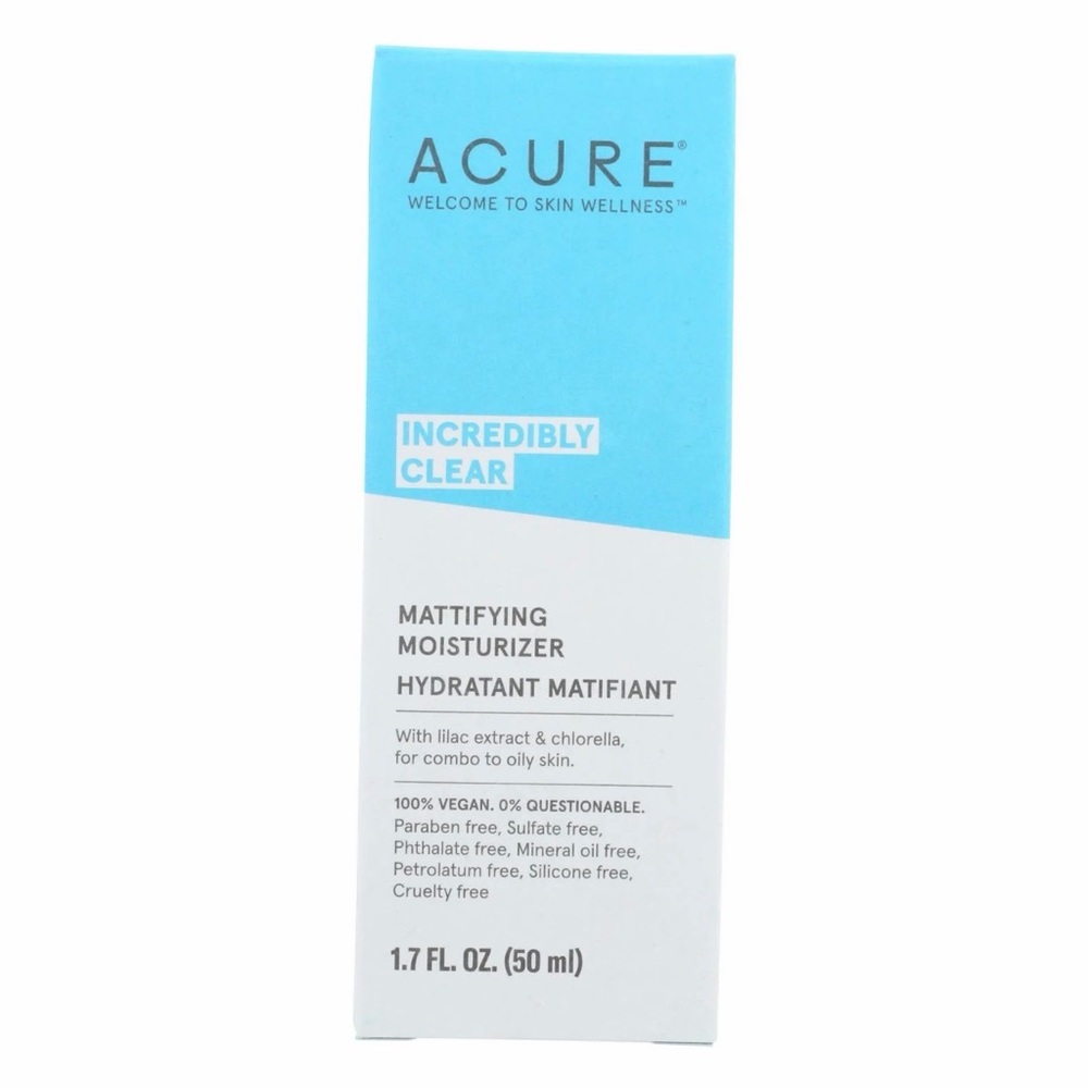 ACURE Incredibly Clear Mattifying Moisturizer 💙